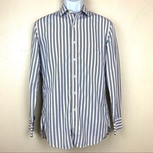J.Crew striped shirt white and black size S